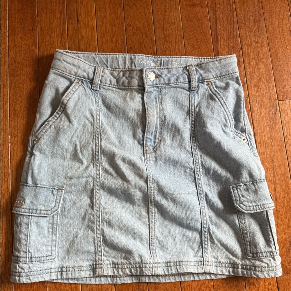 Cat & Jack Denim Cargo Skirt with Pockets